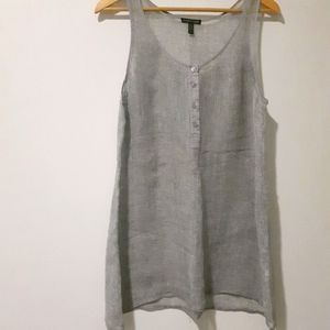 Eileen Fisher Linen Beach Cover Up